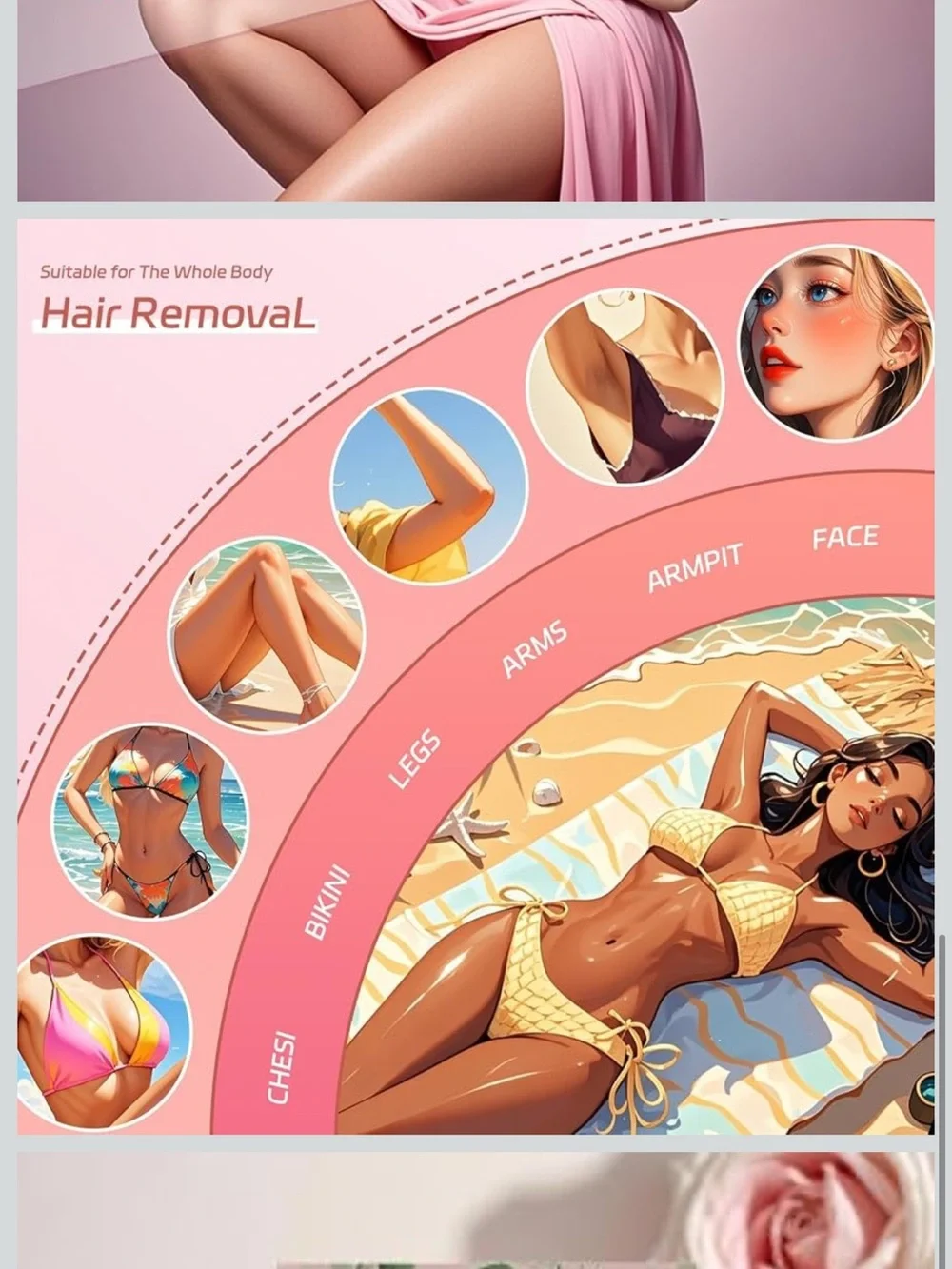 NEW Q.jeny Hard Wax Beads 2.5 lb Rose Formula Sensitive Skin Hair Removal